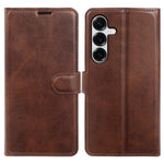 For Samsung Galaxy S25 Case Stand Wallet Calf Texture PU Leather Flip Phone Cover