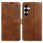For Samsung Galaxy S25 Case Stand Wallet Calf Texture PU Leather Flip Phone Cover