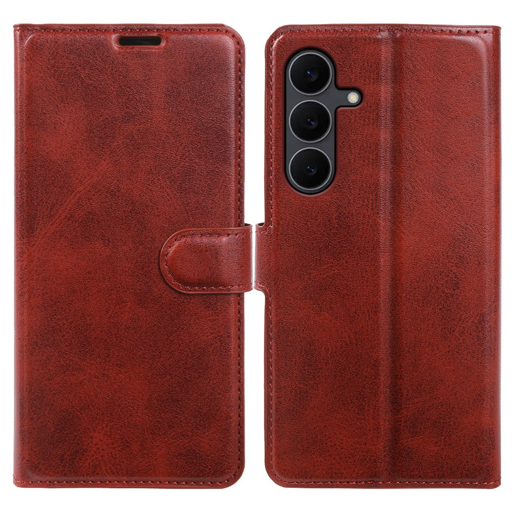 For Samsung Galaxy S25 FE Case Stand Wallet Calf Texture PU Leather Flip Phone Cover