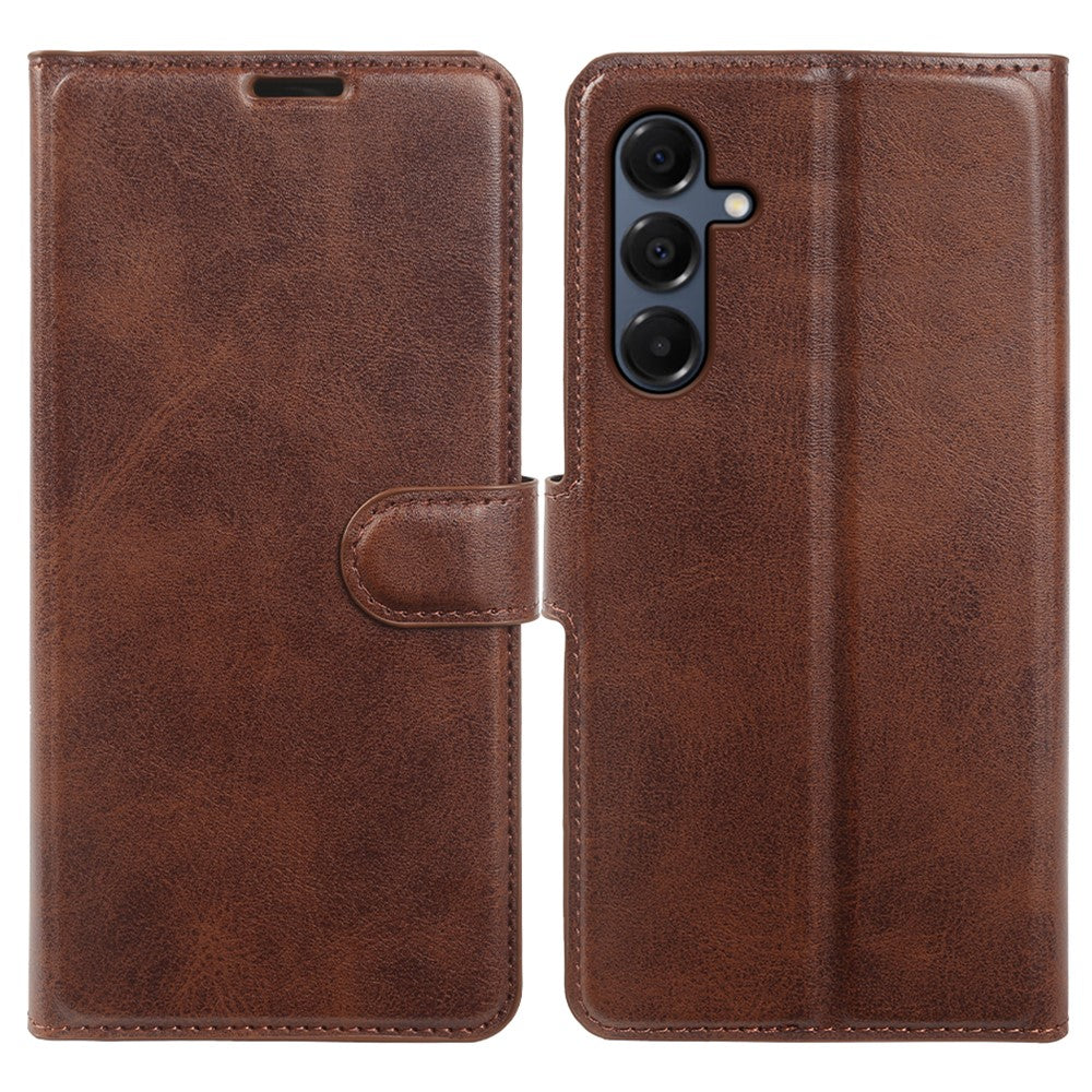 Til Samsung Galaxy A16 4G / A16 5G etui med stativ, pung, PU-læder flip cover med kalvetekstur