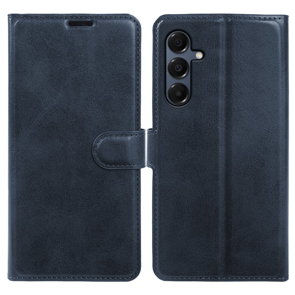 Til Samsung Galaxy A16 4G / A16 5G etui med stativ, pung, PU-læder flip cover med kalvetekstur