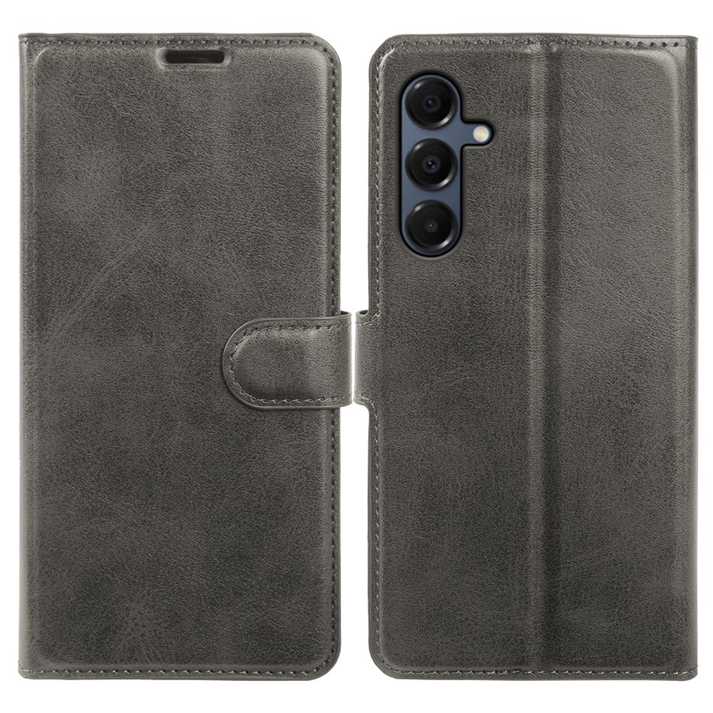 Til Samsung Galaxy A16 4G / A16 5G etui med stativ, pung, PU-læder flip cover med kalvetekstur