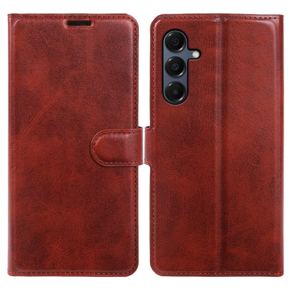 Til Samsung Galaxy A16 4G / A16 5G etui med stativ, pung, PU-læder flip cover med kalvetekstur