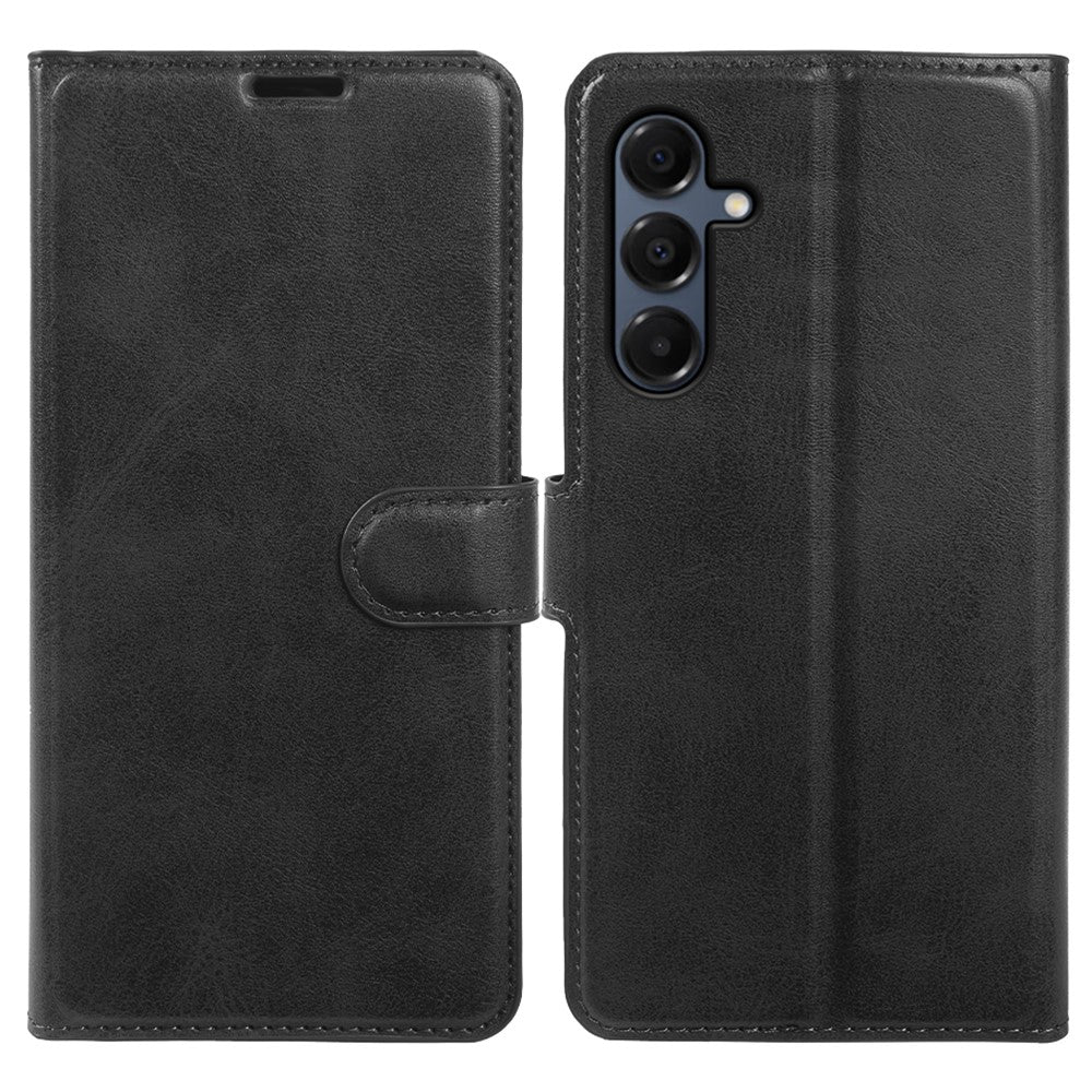 Til Samsung Galaxy A16 4G / A16 5G etui med stativ, pung, PU-læder flip cover med kalvetekstur