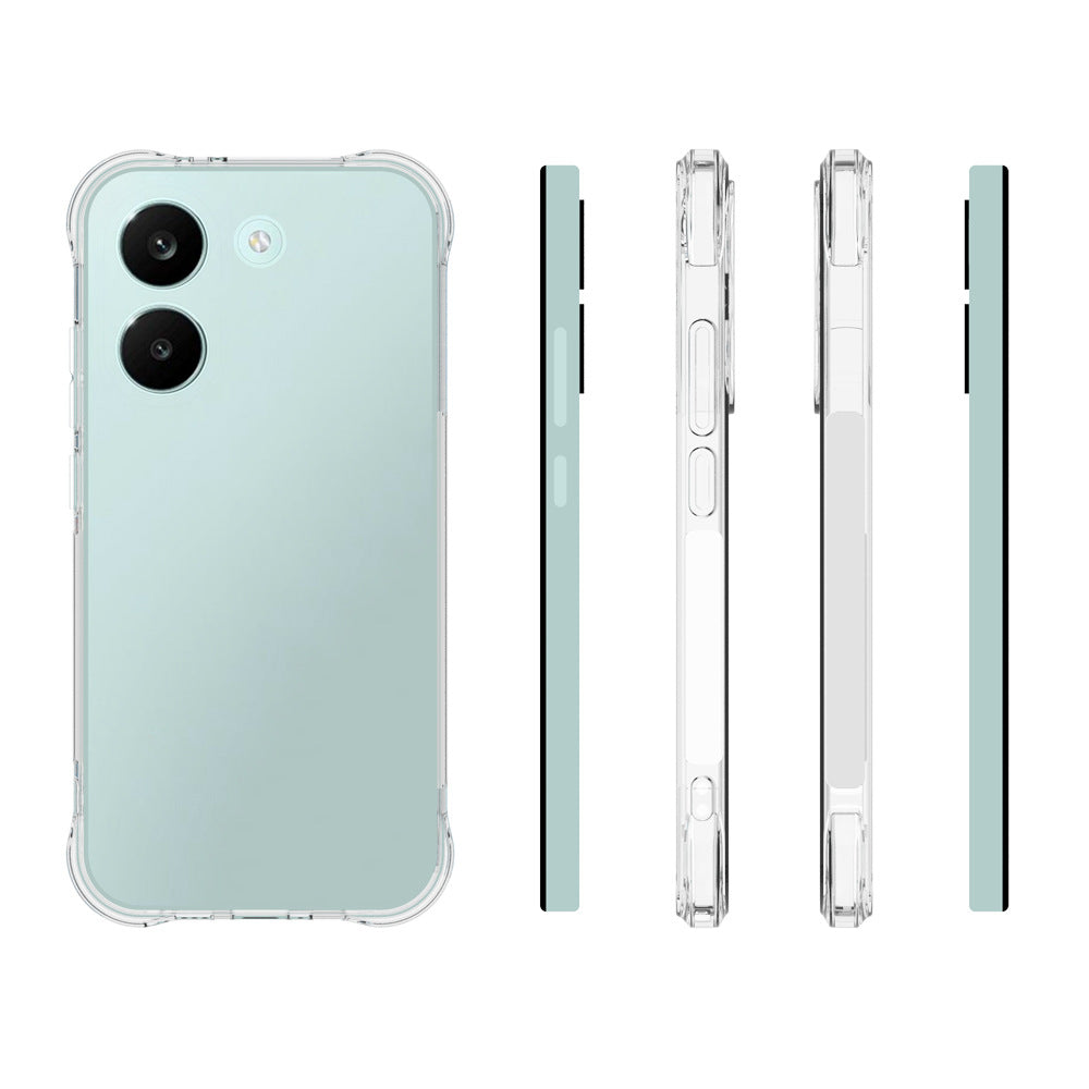 WANLONFENG For Xiaomi Redmi Turbo 5 5G  TM Series Clear TPU Case 2.0mm Phone Back Cover