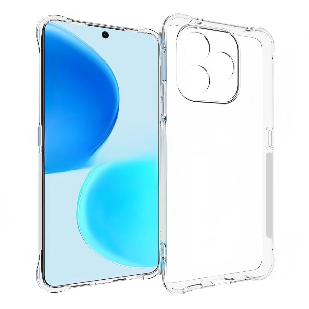 WANLONFENG For Honor X8d 4G  WL2 Series TPU Case 2.0mm Phone Cover with 2Pcs Tempered Glass Films