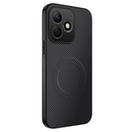 WANLONFENG For Honor X8d 4G TQ Series Magnetic Case Carbon Fiber Texture PC TPU Phone Cover