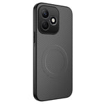 WANLONFENG For Honor X8d 4G TQ Series Magnetic Case Carbon Fiber Texture PC TPU Phone Cover