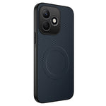 WANLONFENG For Honor X8d 4G TQ Series Magnetic Case Carbon Fiber Texture PC TPU Phone Cover