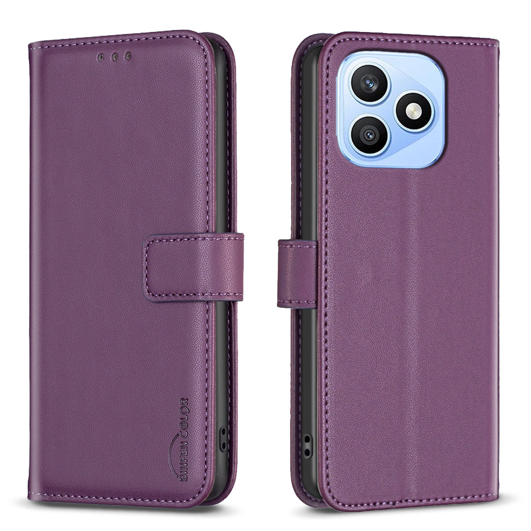 BINFEN COLOR For Honor X8d 4G BF17 Telefoncover Pung Folio Flip Lædercover