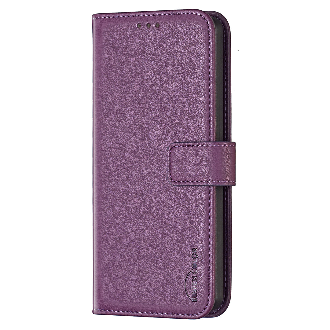 BINFEN COLOR For Honor X8d 4G BF17 Telefoncover Pung Folio Flip Lædercover