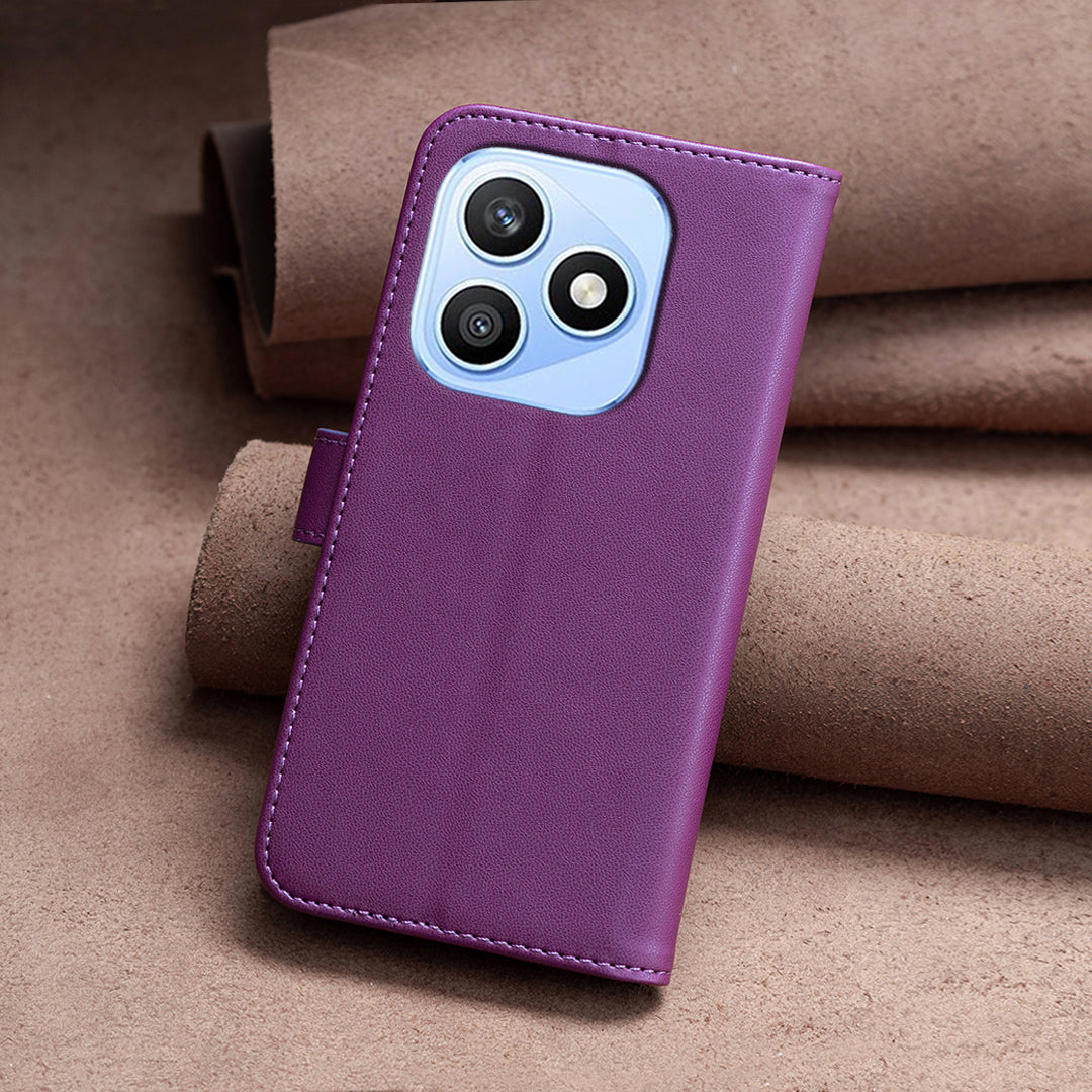 BINFEN COLOR For Honor X8d 4G BF17 Telefoncover Pung Folio Flip Lædercover
