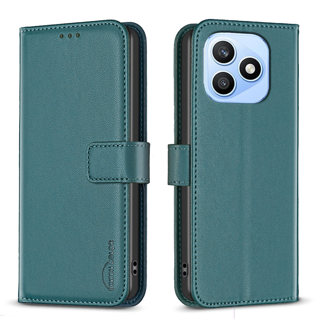 BINFEN COLOR For Honor X8d 4G BF17 Telefoncover Pung Folio Flip Lædercover