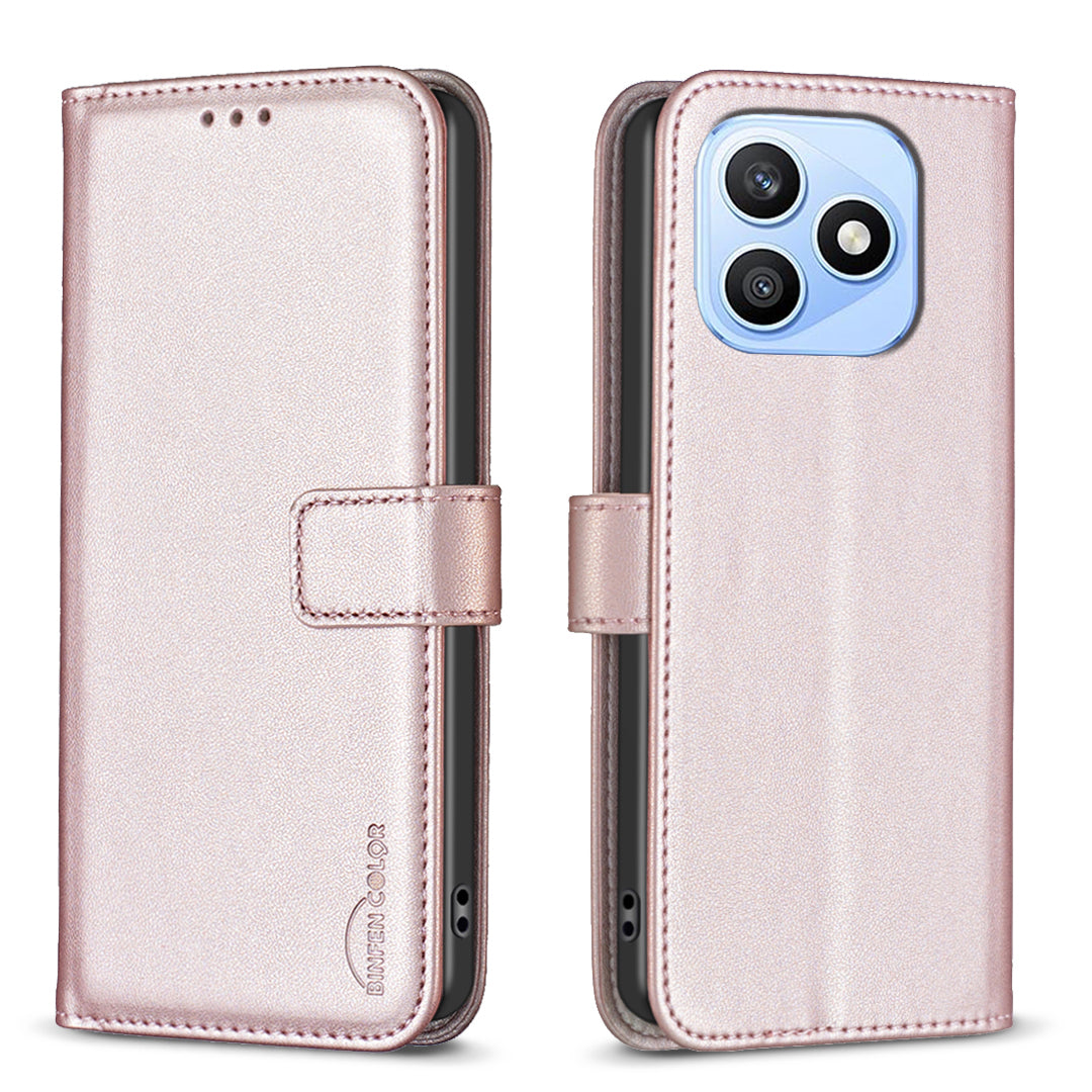 BINFEN COLOR For Honor X8d 4G BF17 Telefoncover Pung Folio Flip Lædercover