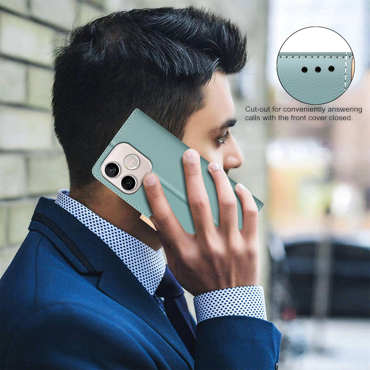 BINFEN COLOR For Honor 600 Lite 5G  Leather Case Splicing Color RFID Blocking Wallet Stand Phone Cover