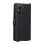 Wallet Case for Xiaomi Poco X7 Pro 5G / Redmi Turbo 4 5G Triangular Splicing Zipper Leather Flip Cover with Wrist Strap