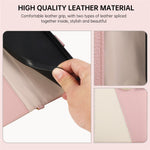 For Xiaomi Poco M7 Pro 5G Wallet Case Triangular Splicing Zipper Leather Flip Cover with Wrist Strap
