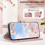 Wallet Case for Honor X9b 5G / Magic6 Lite 5G / X50 5G Triangular Splicing Zipper Leather Flip Cover with Wrist Strap