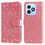For Honor X8d 4G Case Sunflower Imprint Leather Wallet Phone Cover