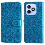 For Honor X8d 4G Case Sunflower Imprint Leather Wallet Phone Cover