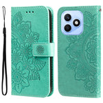 Honor X8d 4G Etui Blomstret Mønster PU Læder Pung Stativ Telefoncover