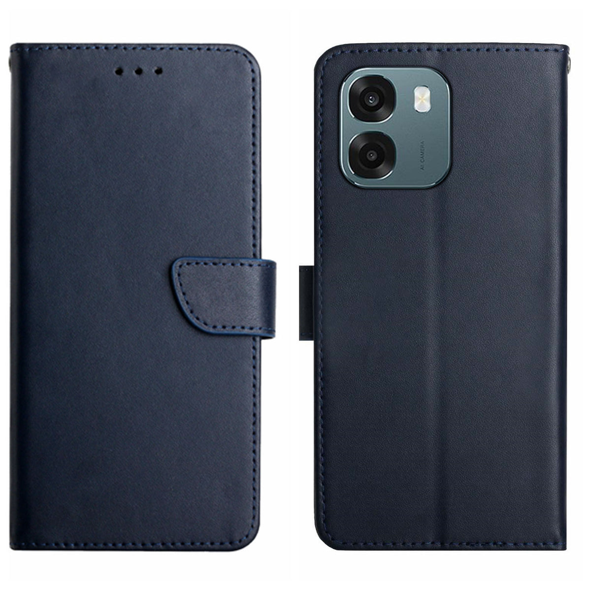 For Oppo A6x 5G / A6x 4G / A6x 5G (India) / A6s 5G / A6 4G / A6 5G (Global) / A6t 4G / A6t 5G / A6t Pro 4G (Global) / A6c 4G Case Genuine Cow Leather Phone Cover Nappa Texture