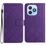 For Honor X8d 4G Etui Pung Præget PU Læder Flip Folio Telefon Cover