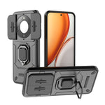 WANLONFENG-cover til Honor X70 5G / Honor X9d 5G / Honor Magic8 Lite 5G, ZDX-serien, PC-TPU-stativcover med linsebeskyttelse + hærdet glas