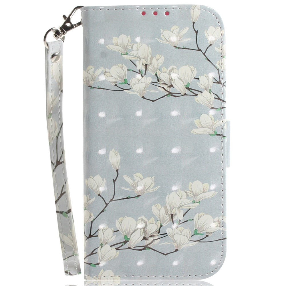 3D Pattern Printing Phone Cover for Huawei nova Y70 Plus 4G, Well-protected PU Leather Stand Wallet Phone Case with Strap