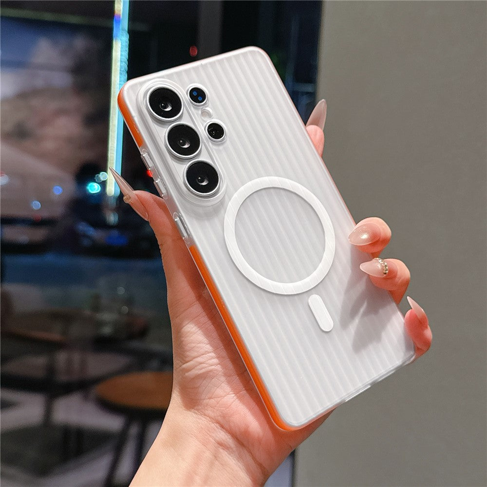 For Samsung Galaxy S26 Ultra Magnetic Phone Case Matte Texture Shockproof Protective PC Cover