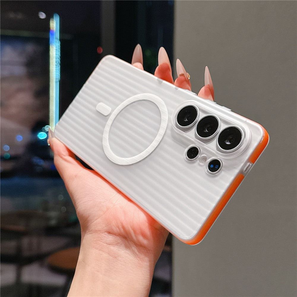 For Samsung Galaxy S26 Ultra Magnetic Phone Case Matte Texture Shockproof Protective PC Cover