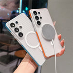 For Samsung Galaxy S26 Ultra Magnetic Phone Case Matte Texture Shockproof Protective PC Cover