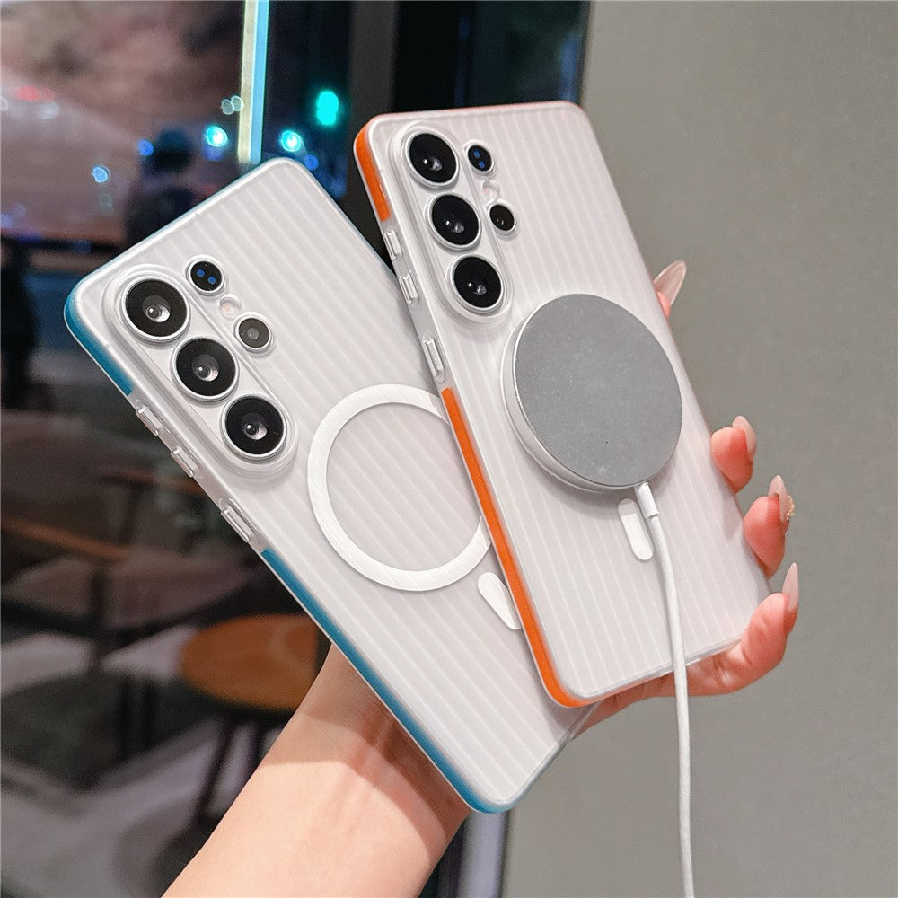 For Samsung Galaxy S26 Ultra Magnetic Phone Case Matte Texture Shockproof Protective PC Cover