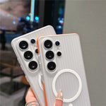 For Samsung Galaxy S26 Ultra Magnetic Phone Case Matte Texture Shockproof Protective PC Cover