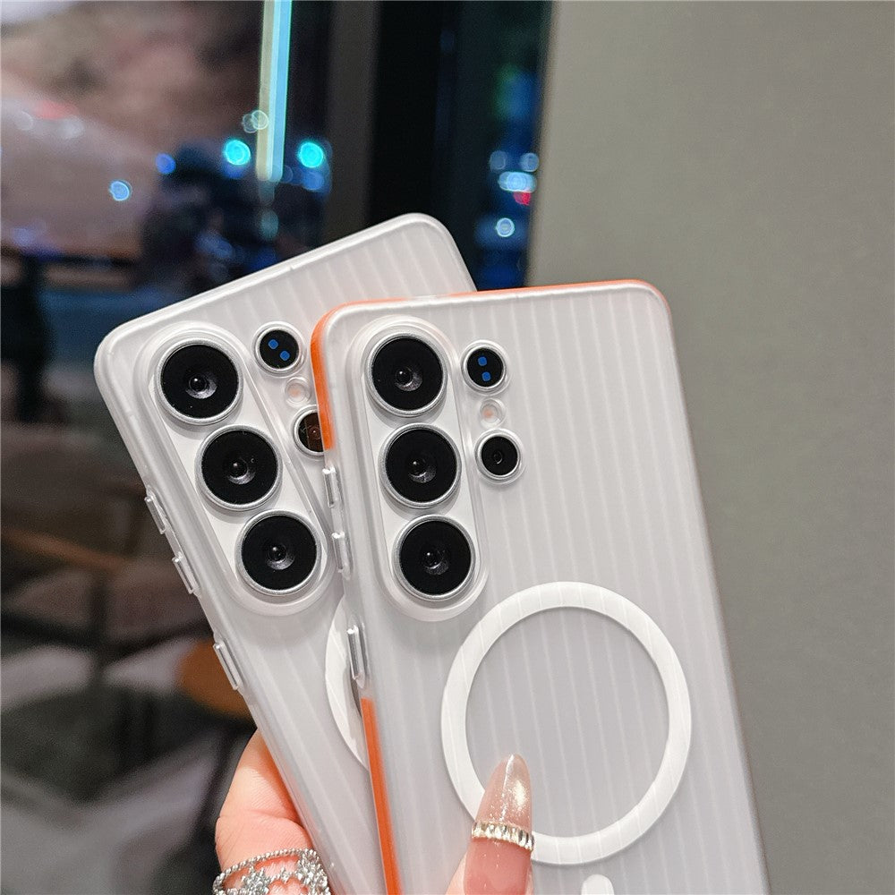 For Samsung Galaxy S26 Ultra Magnetic Phone Case Matte Texture Shockproof Protective PC Cover