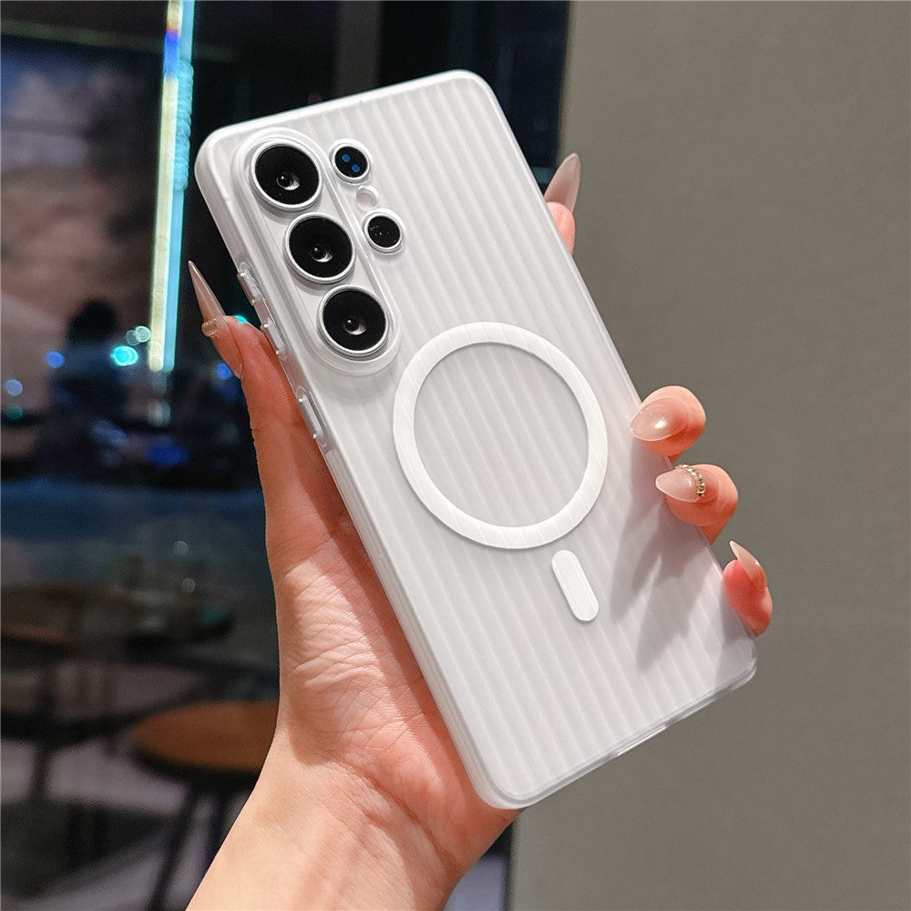 For Samsung Galaxy S26 Ultra Magnetic Phone Case Matte Texture Shockproof Protective PC Cover