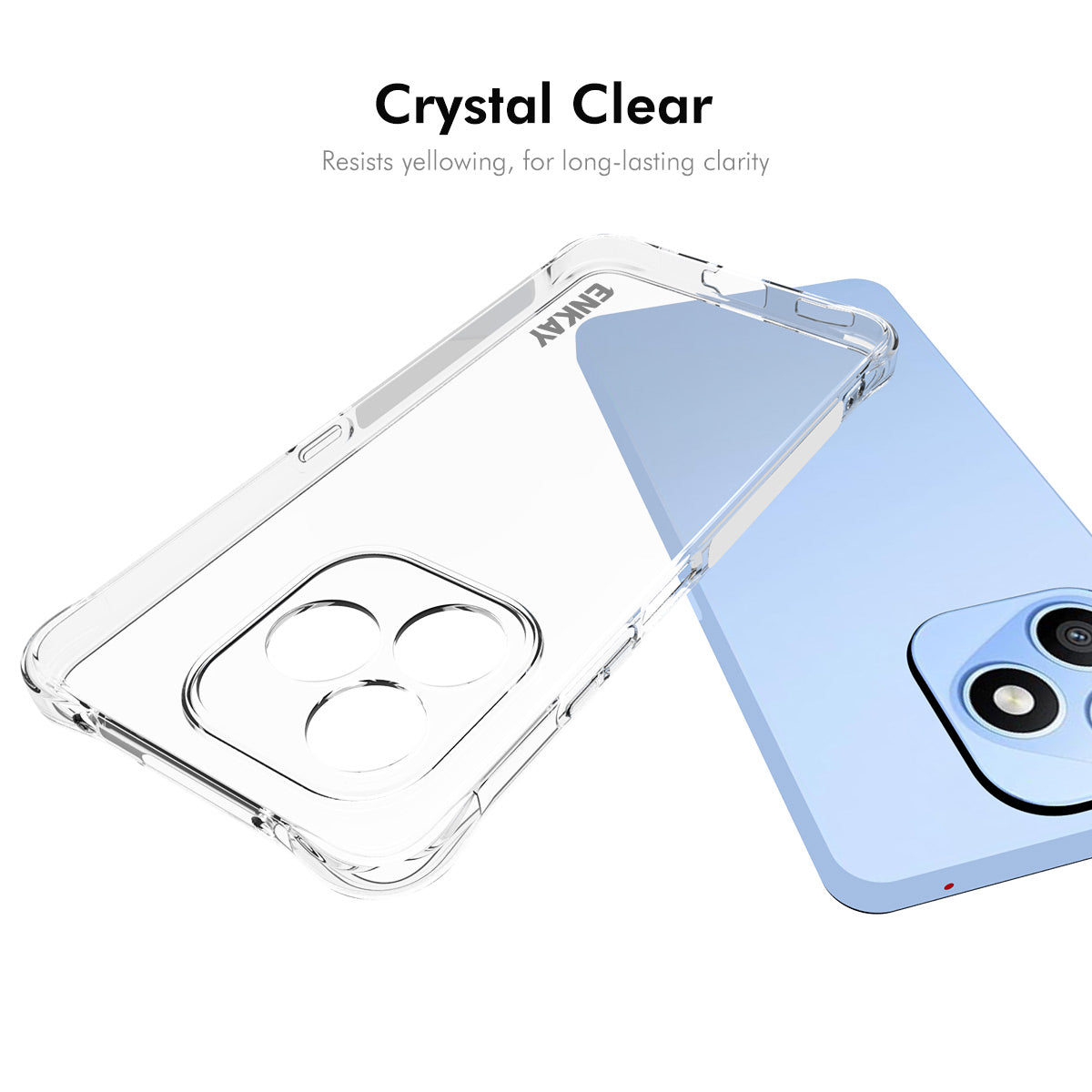 ENKAY HAT PRINCE For Honor X8d 4G Clear Phone Case Shockproof Anti-slip TPU Cover