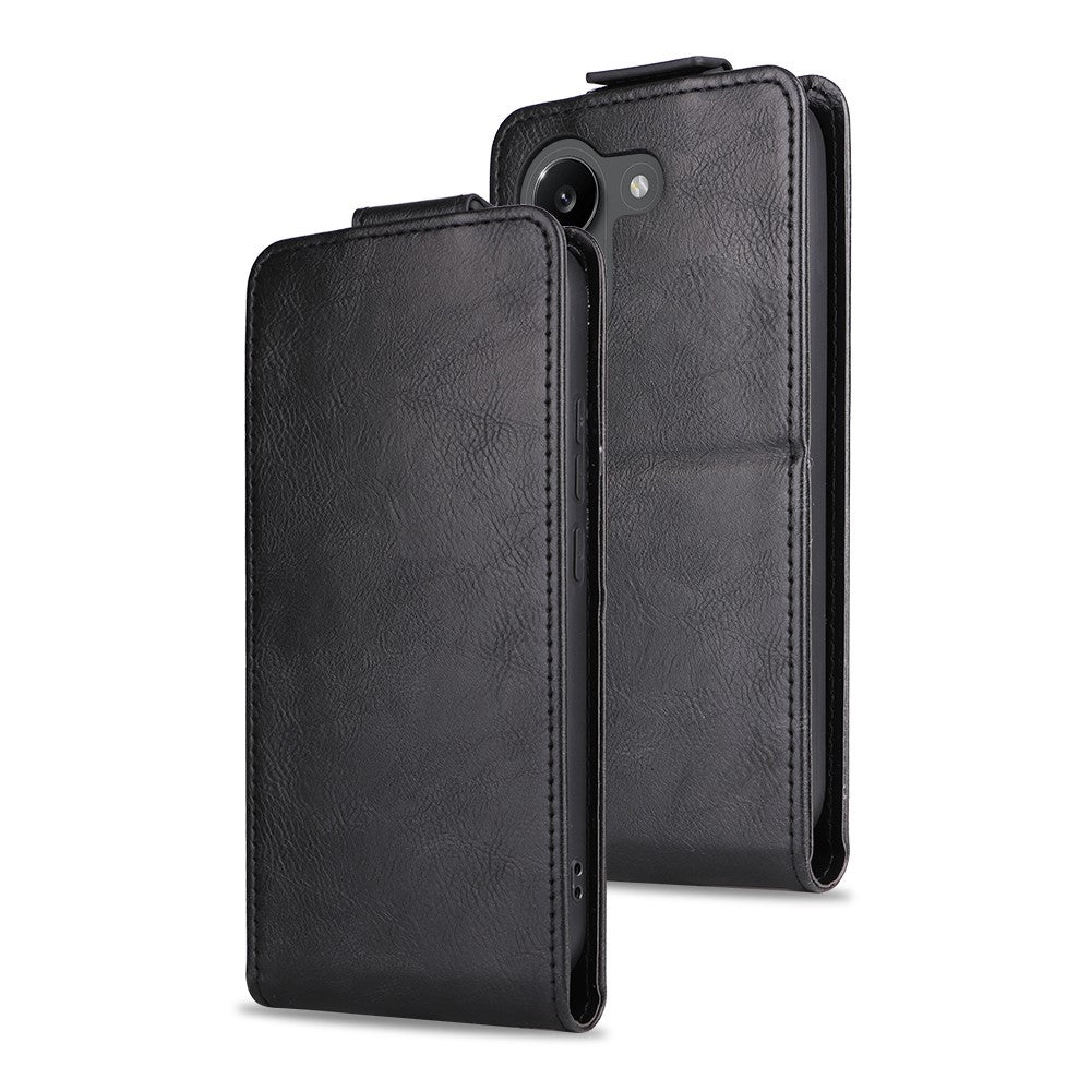 Stativcover med magnetisk lukning til Xiaomi Poco X8 Pro 5G / Redmi Turbo 5 5G, lodret vendbart telefonetui af læder med kortholder