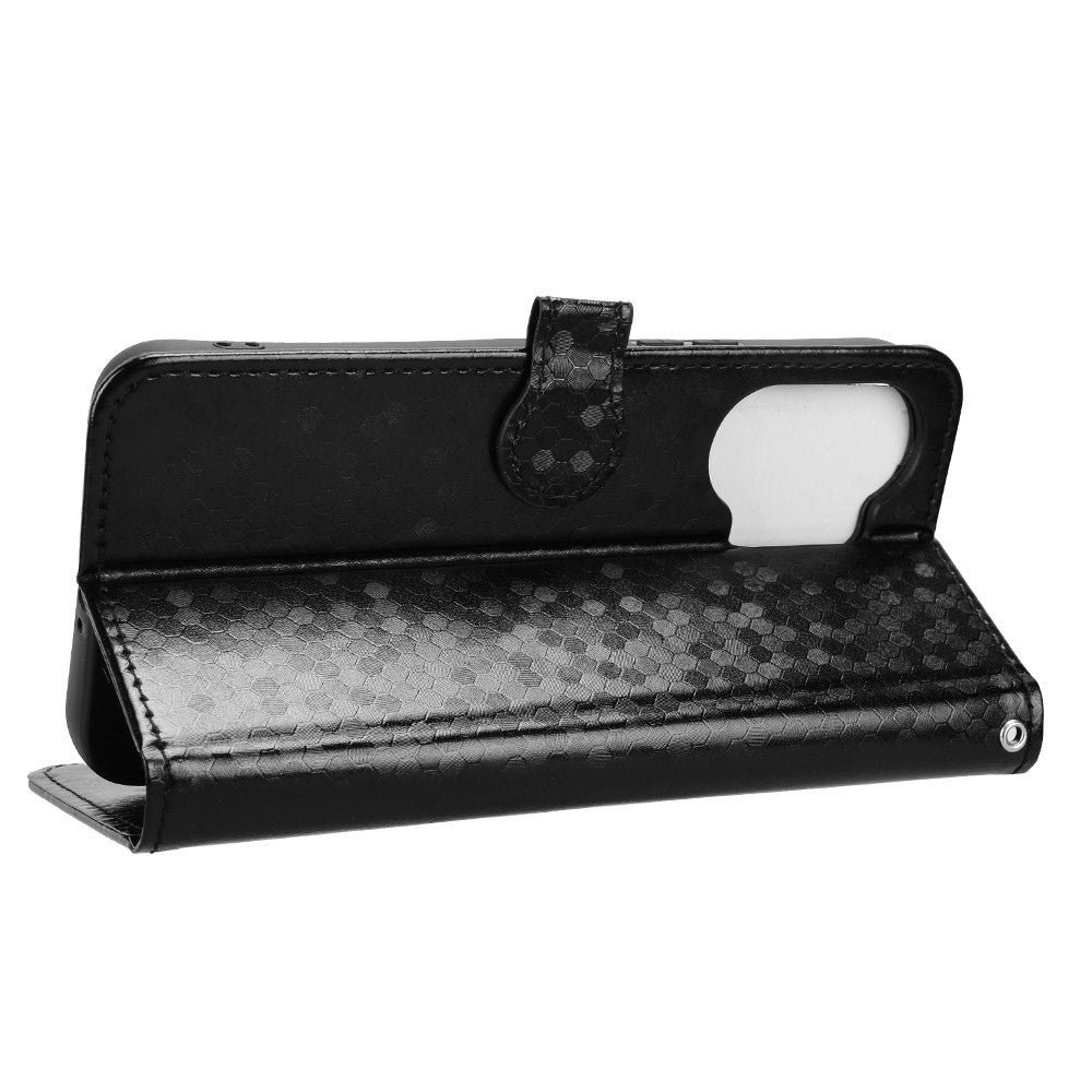 For Xiaomi Redmi Turbo 5 Max 5G Wallet Case Dot Pattern Imprint PU Leather Phone Cover with Wrist Strap