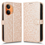 For Xiaomi Redmi Turbo 5 Max 5G Wallet Case Dot Pattern Imprint PU Leather Phone Cover with Wrist Strap