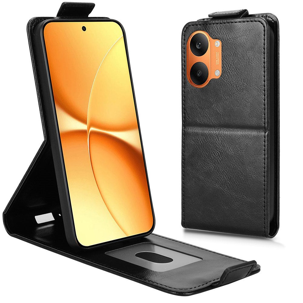 For Xiaomi Redmi Turbo 5 Max 5G Stand Case Magnetic Clasp Vertical Flip Leather Phone Cover with Card Holder
