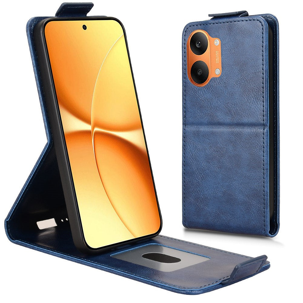 For Xiaomi Redmi Turbo 5 Max 5G Stand Case Magnetic Clasp Vertical Flip Leather Phone Cover with Card Holder
