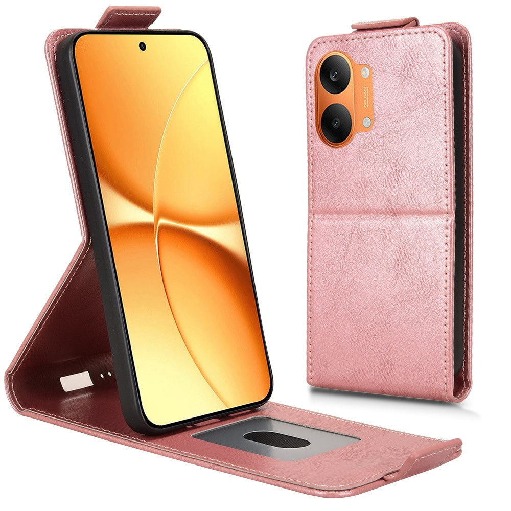 For Xiaomi Redmi Turbo 5 Max 5G Stand Case Magnetic Clasp Vertical Flip Leather Phone Cover with Card Holder