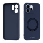 ABEEL För Oppo Reno15 F 5G Magnetiskt Skal Stativ Skin Touch Flytande Silikon mobilskal