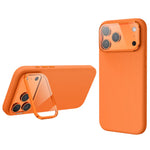 Magnetic Case for iPhone 18 Pro / 17 Pro  /  16 Pro Liquid Silicone Mobile Cover with Lens Protector Kickstand Compatible with MagSafe