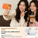 Magnetic Case for iPhone 18 Pro / 17 Pro  /  16 Pro Liquid Silicone Mobile Cover with Lens Protector Kickstand Compatible with MagSafe