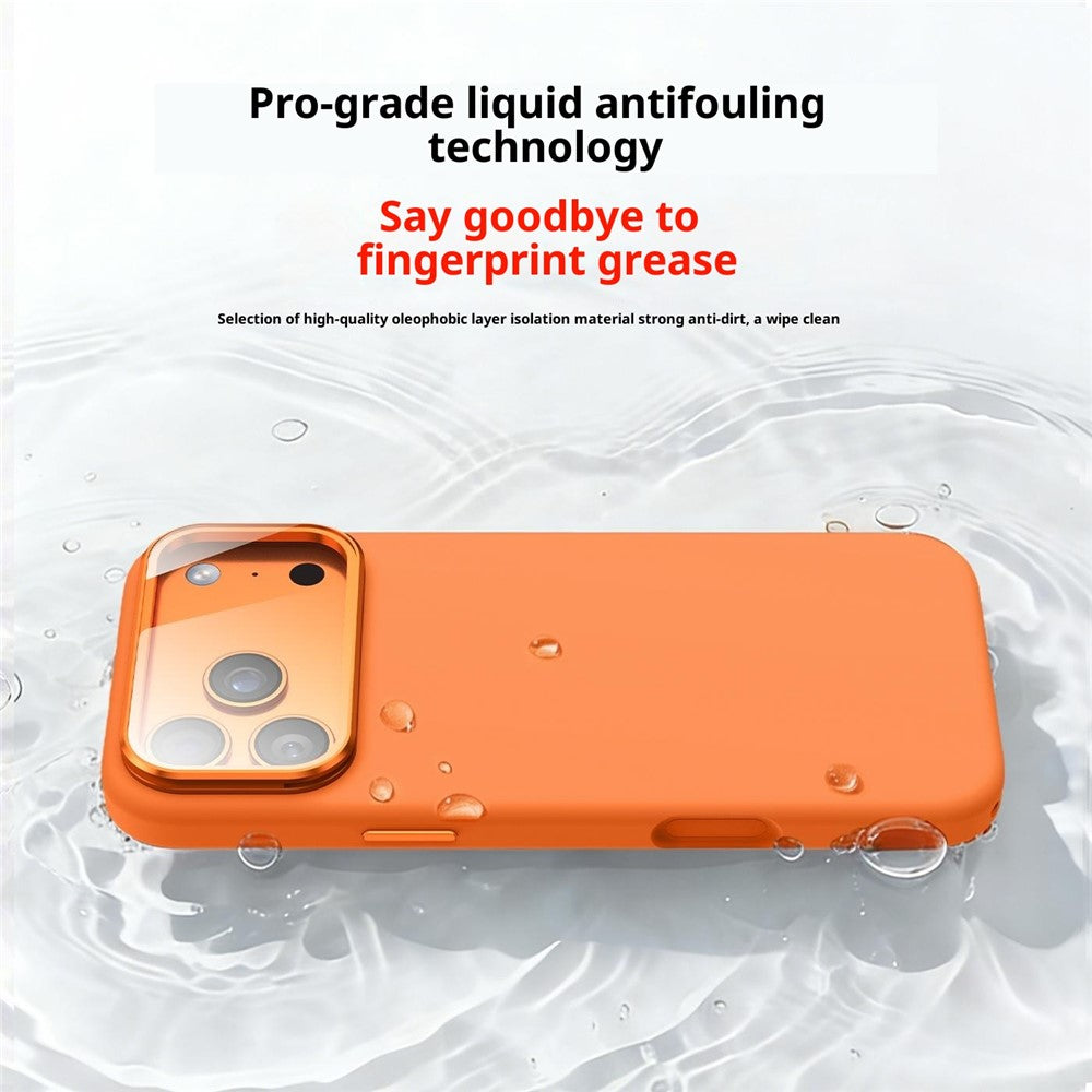 Magnetic Case for iPhone 18 Pro / 17 Pro  /  16 Pro Liquid Silicone Mobile Cover with Lens Protector Kickstand Compatible with MagSafe