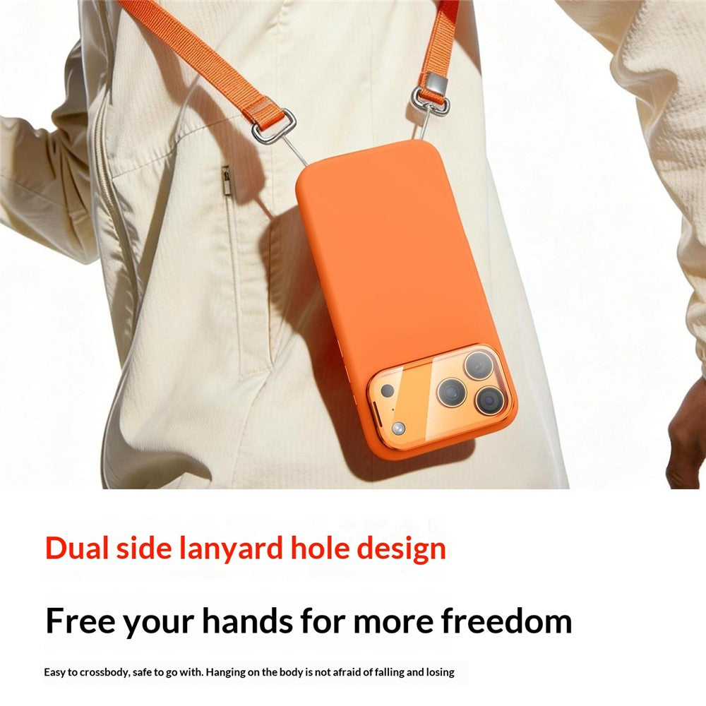 Magnetic Case for iPhone 18 Pro / 17 Pro  /  16 Pro Liquid Silicone Mobile Cover with Lens Protector Kickstand Compatible with MagSafe