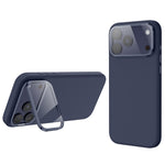 Magnetic Case for iPhone 18 Pro / 17 Pro  /  16 Pro Liquid Silicone Mobile Cover with Lens Protector Kickstand Compatible with MagSafe