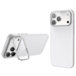 Magnetic Case for iPhone 18 Pro / 17 Pro  /  16 Pro Liquid Silicone Mobile Cover with Lens Protector Kickstand Compatible with MagSafe